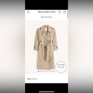 Abercrombie trench coat. Small. Worn once.
